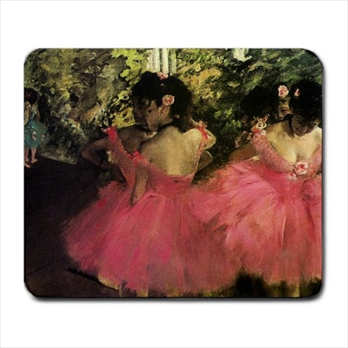 Dancers In Pink Edgar Degas Art Computer Mat Mouse Pad