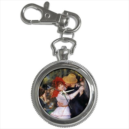 Dance at Bougival Pierre Auguste Renoir Art Key Chain Watch Art Dance At Bougival Famous Fine Art Key Chain Watch Renoir Watch Key Chain Watch