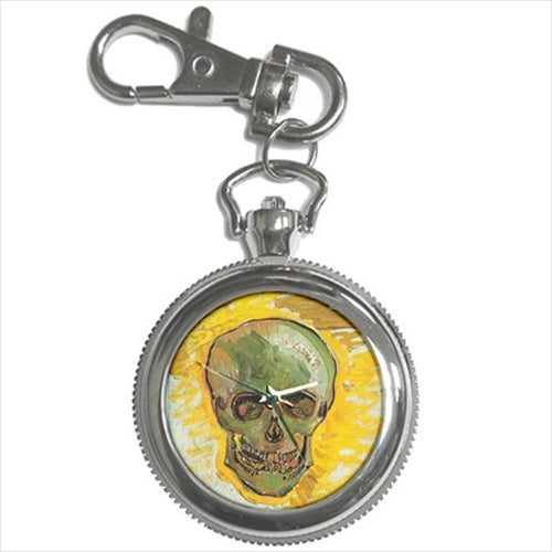 Skull Vincent Van Gogh Art Key Chain Watch Art Key Chain Watch Skeleton Skull Van Gogh Watch Key Chain Watch