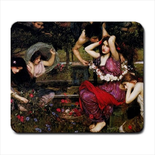 Flora and the Zephyrs John William Waterhouse Art Computer Mat Mouse Pad Art Mouse Pad Art Mousepad Computer Mat Mouse Mouse Pad mousepad Office Accessory Mouse Pad