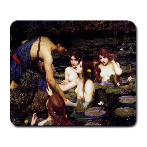 Hylas and the Nymphs John William Waterhouse Art Computer Mat Mouse Pad