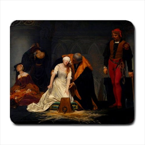 Execution Of Lady Jane Paul Delaroche Art Computer Mat Mouse Pad