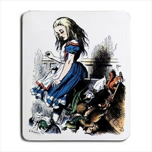 Alice In Wonderland Animals Tinted Color Computer Mouse Pad Mat Mouse Pad