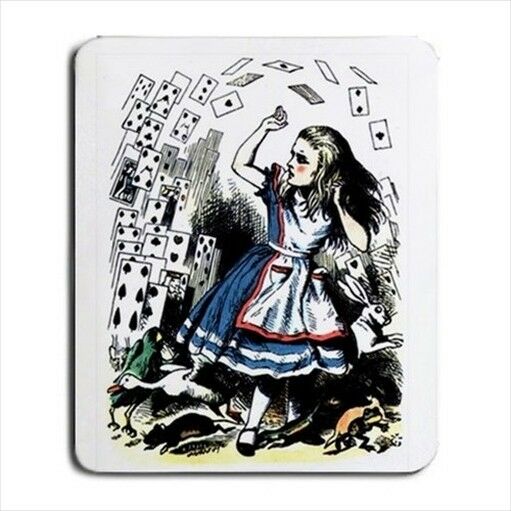 Alice In Wonderland Falling Cards Tinted Computer Mouse Pad Mat Mousepad New