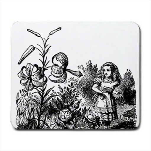 Alice In Wonderland Flower Garden Art Computer Mouse Pad Mouse Pad
