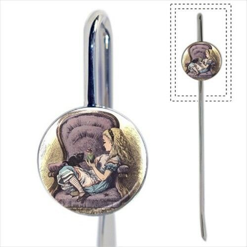 Alice In Wonderland With Her Kitten Dinah Metal Bookmark Bookmark