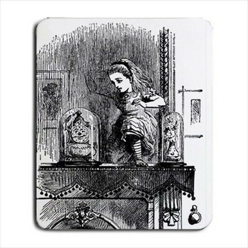 Alice Through The Mirror In Wonderland Computer Mouse Pad Mat Mouse Pad