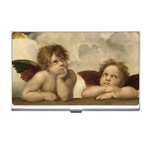 Angels Cherubs Sistine Madonna Raphael Art Business Card Case Holder Business Card Holder