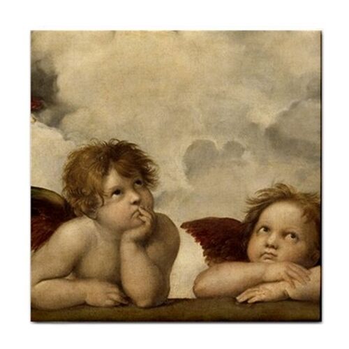 Angels Sistine Madonna Raphael Art Decorative Coaster Ceramic Tile