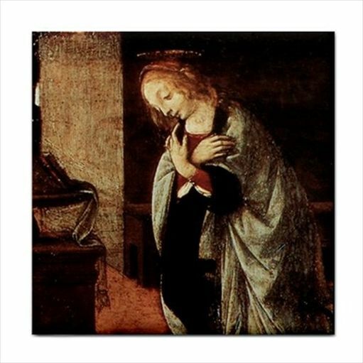 Annunciation Virgin Mary Art Ceramic Tile Ceramic Tile