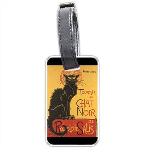 Chat Noir Black Cat Art Personalized Luggage Tag Luggage Tags