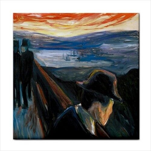 Despair Edvard Munch Expressionism Art Decorative Ceramic Tile Ceramic Tile