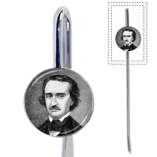 Edgar Allan Poe Author Poet Metal Bookmark