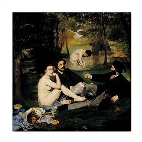 Edouard Manet The Luncheon On The Grass Art Ceramic Tile Ceramic Tile