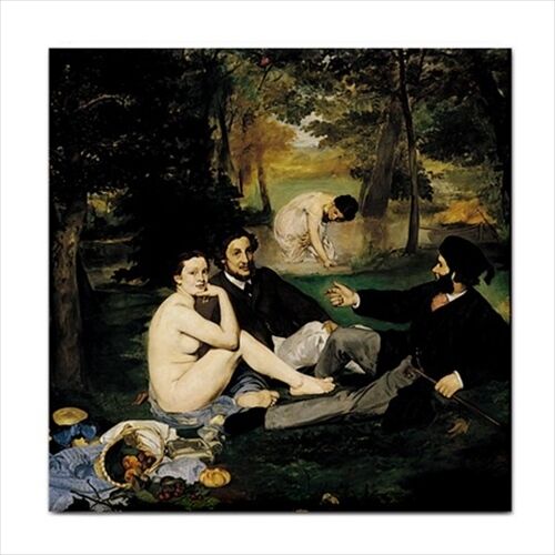 Edouard Manet The Luncheon On The Grass Art Ceramic Tile