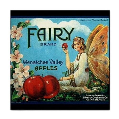 Fairy Brand Apples Vintage Ad Art Decorative Kitchen Ceramic Tile Ceramic Tile