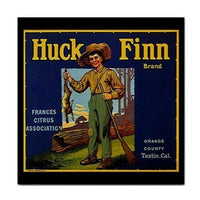 Huck Finn Brand Vintage Citrus Ad Ceramic Tile