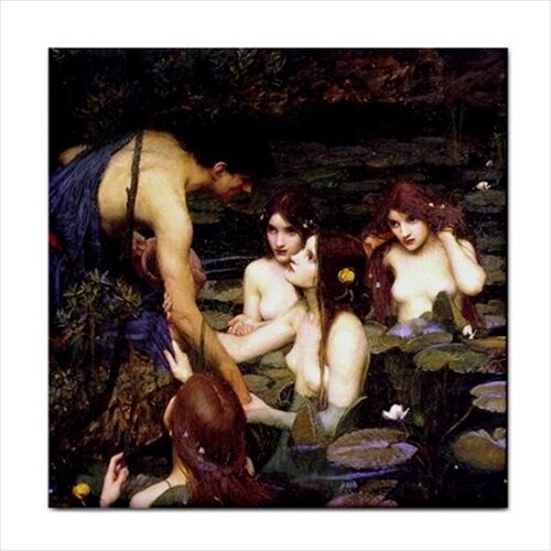 Hylas And The Nymphs John William Waterhouse Art Ceramic Tile Ceramic Tile