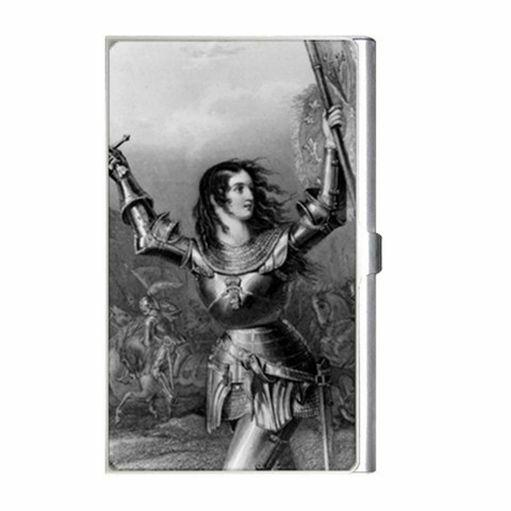 St Joan Of Arc Patron Saint Military Business Credit Card Holder Business Card Holder
