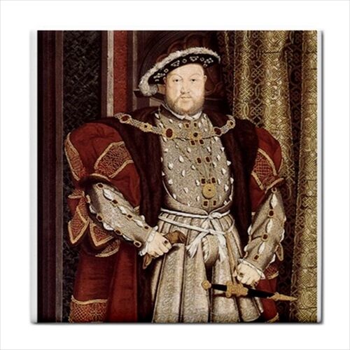 King Henry VIII The 8th Holbein Art Decorative Ceramic Tile Ceramic Tile