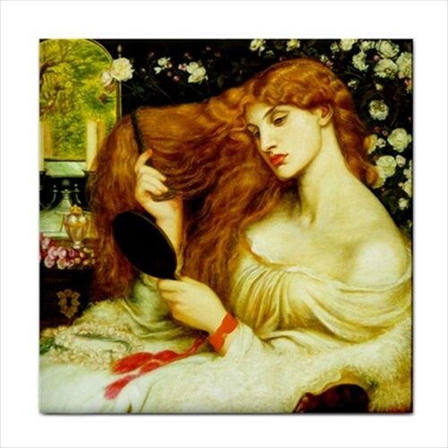 Lady Lilith Rossetti Romanticism Female Woman Art Decorative Ceramic Tile Ceramic Tile