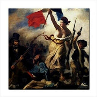 Liberty Leading The People Delacroix Art Ceramic Tile