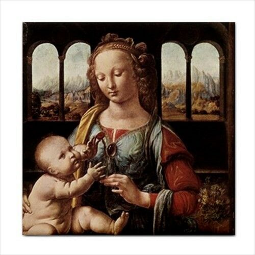 Madonna Of The Carnation Leonardo da Vinci Ceramic Tile Ceramic Tile