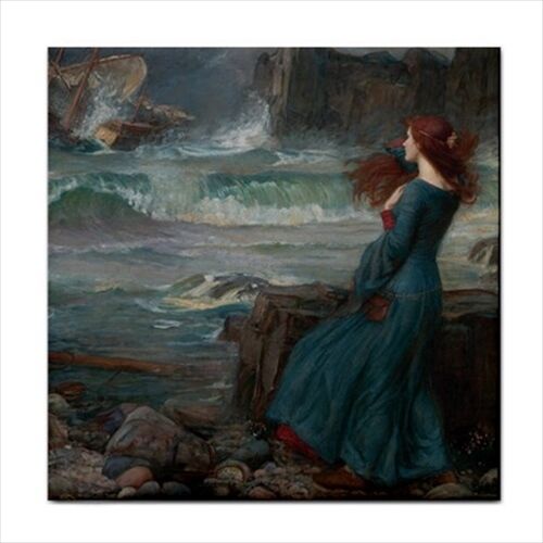 Miranda The Tempest John William Waterhouse Art Ceramic Tile Ceramic Tile