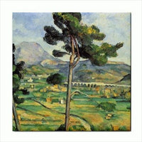Mont Sainte-Victoire Paul Cezanne Trees Art Ceramic Tile