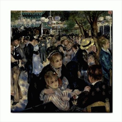 Moulin De La Galette Renoir Art Detail Ceramic Tile Ceramic Tile