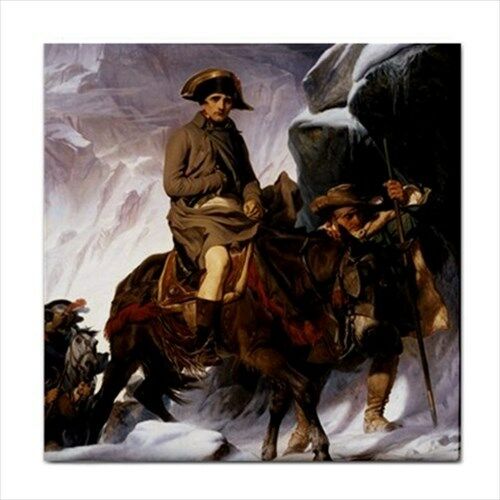 Napoleon Bonaparte Crossing Alps Delaroche Art Detail Ceramic Tile Ceramic Tile