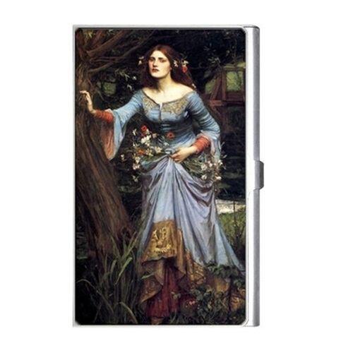 Ophelia In The Woods Waterhouse Art Business Credit Card Case Holder Business Card Holder
