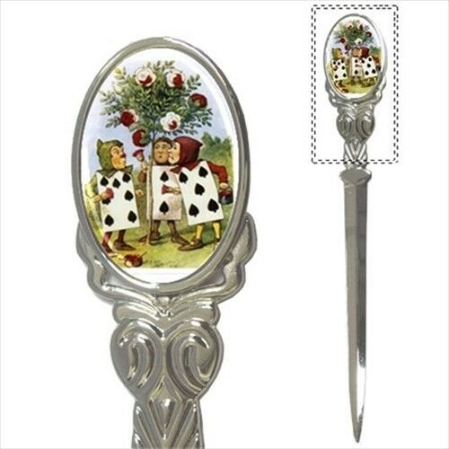 Alice In Wonderland Mail Painting Roses Red Color Letter Opener Letter Opener