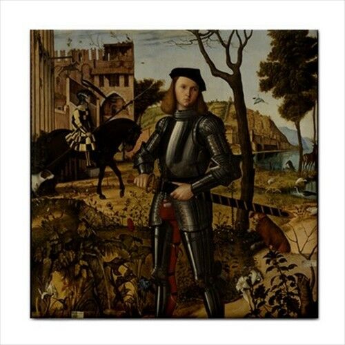 Portrait Of A Knight Renaissance Vittore Carpaccio Art Ceramic Tile Ceramic Tile