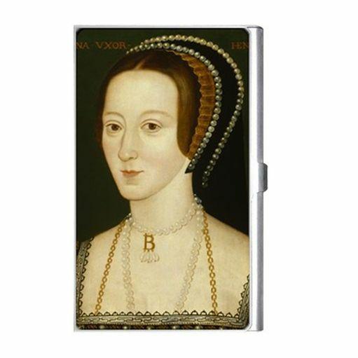 Queen Anne Boleyn Royalty Art Business Credit Card Holder Case Business Card Holder