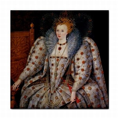 Queen Elizabeth Elisabeth I Portrait Art Ceramic Tile Ceramic Tile