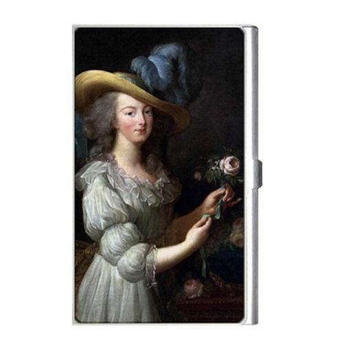 Queen Marie Antoinette Portrait Art Business Credit Card Holder Case Business Card Holder