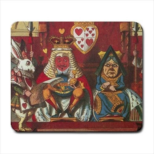 Queen Of Hearts Court Alice In Wonderland Color Art Computer Mouse Pad Mat Mouse Pad