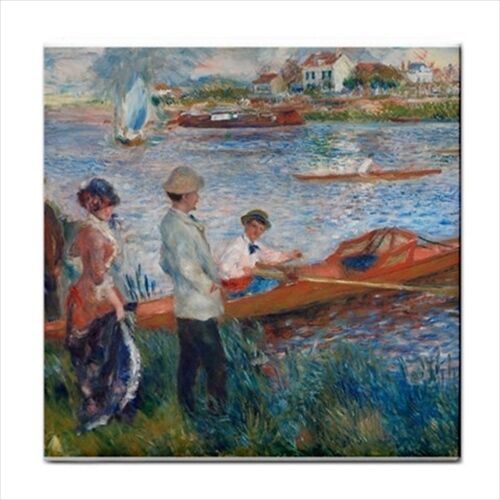 Renoir Oarsman Rowers At Chatou Impressionist Art Detail Ceramic Tile Ceramic Tile