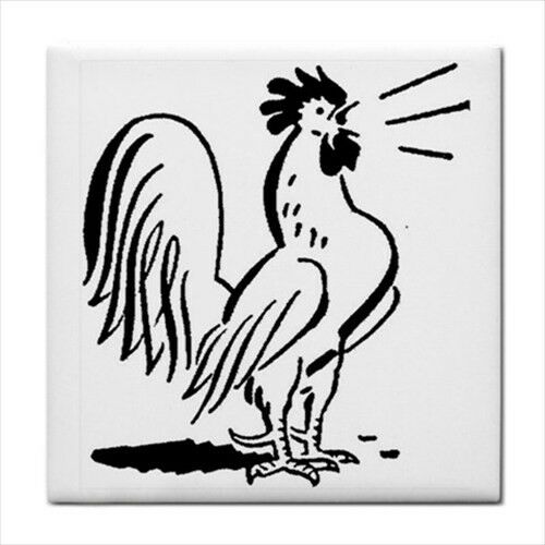 Rooster Call Decorative Ceramic Tile Art Ceramic Tile