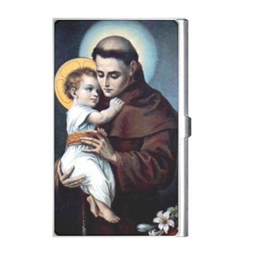 St Anthony Patron Saint Of The Lost Business Credit Card Holder Case