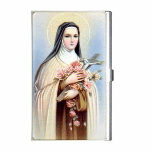 St Therese Of Lisieux Patron Saint Business Credit Card Case Holder Business Card Holder
