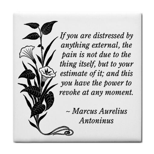 Stress Distress Life Self Help Quote Decorative Ceramic Tile Ceramic Tile