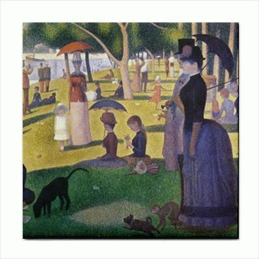 Sunday Afternoon on the Island of La Grande Jatte Seurat Art Ceramic Tile Ceramic Tile