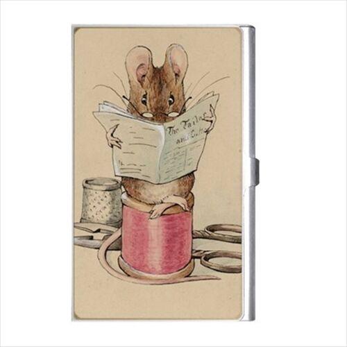 Tailor Mouse Beatrix Potter Art Business Credit Card Holder Case Business Card Holder