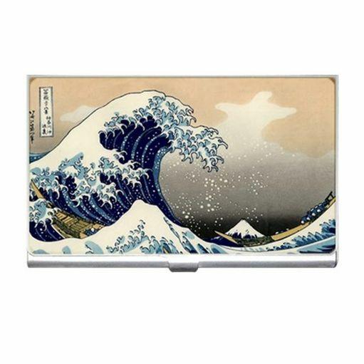 The Great Wave Hokusai Japanese Art Business Credit Card Holder Case
