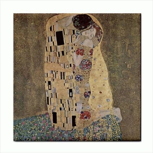 The Kiss Gustav Klimt Art Decorative Ceramic Tile Ceramic Tile