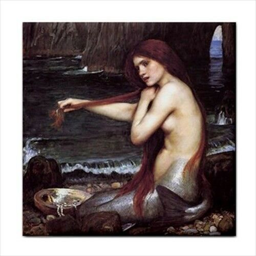 The Mermaid John William Waterhouse Art Ceramic Tile Ceramic Tile