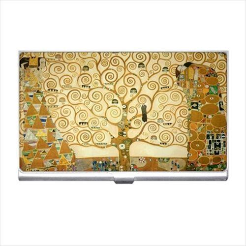 The Tree Of Life Klimt Art Business Credit Card Holder Case Business Card Holder