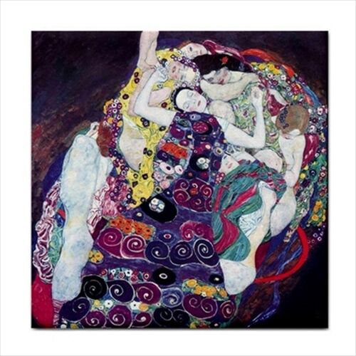 The Virgin Gustav Klimt Woman Female Art Decorative Ceramic Tile Ceramic Tile